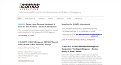 Desktop Screenshot of icomos-sg.org